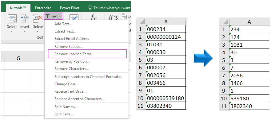 microsoft excel for mac select text and delete